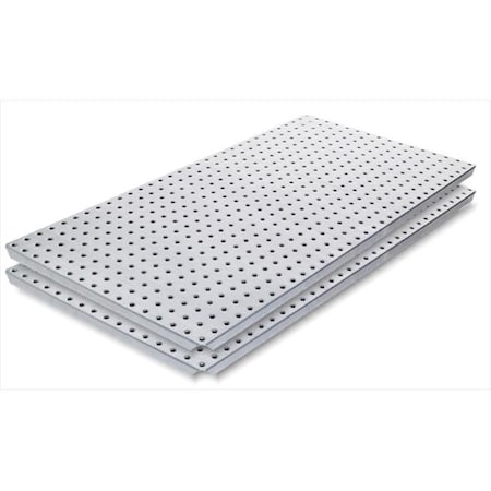 Alligatorboard Alligator Board ALGBRD16X32STLS3 300 Series Stainless Steel Panel with Flange - Pack of 2 ALGBRD16X32STLS3